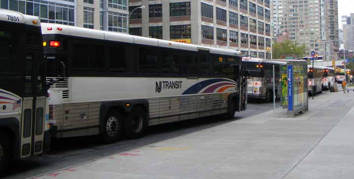NJ Transit MCI D4000 7851, 9006, 7490 and others